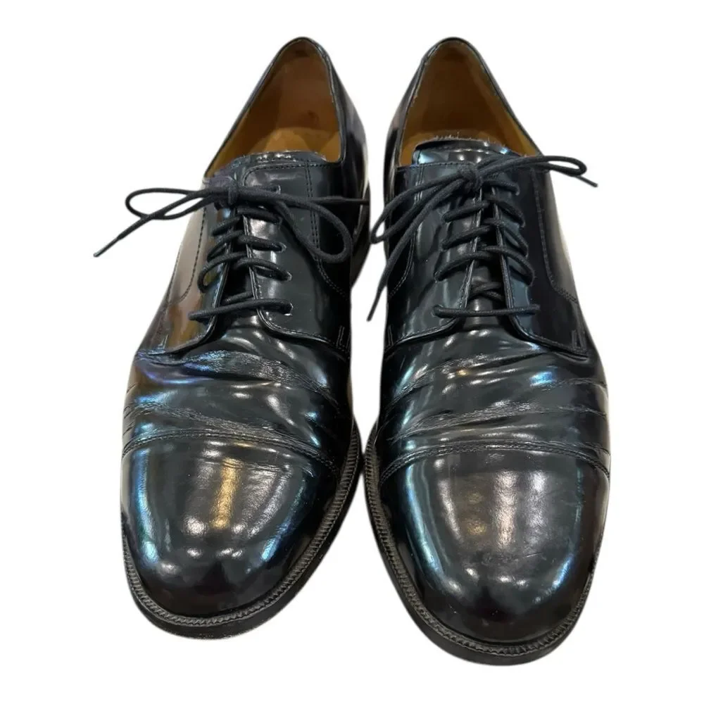 Cole Haan Men’s Black Leather Oxfords Dress Shoes 10.5